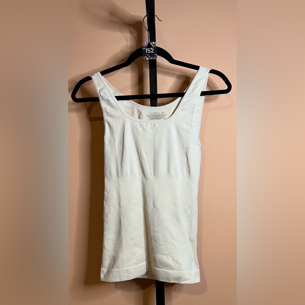Control It Cream Tan Fitted Sleeveless Shapewear